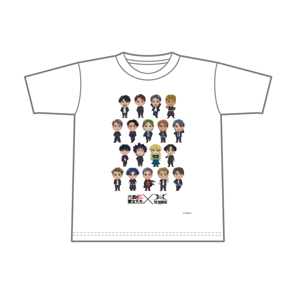 Tシャツ（全18キャラ入り）白