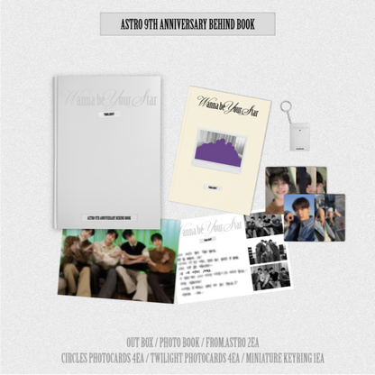 ASTRO 9TH ANNIVERSARY BEHIND BOOK [Wanna be your Star : Twilight]